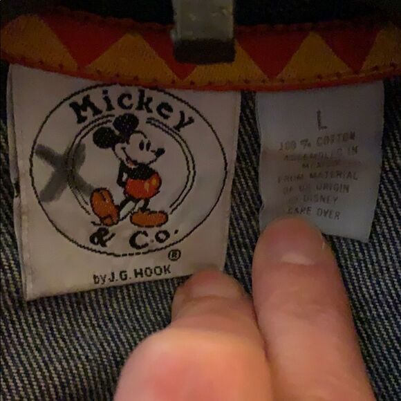 Vintage Mickey Mouse Beaded Jean Jacket - Picture 5 of 5